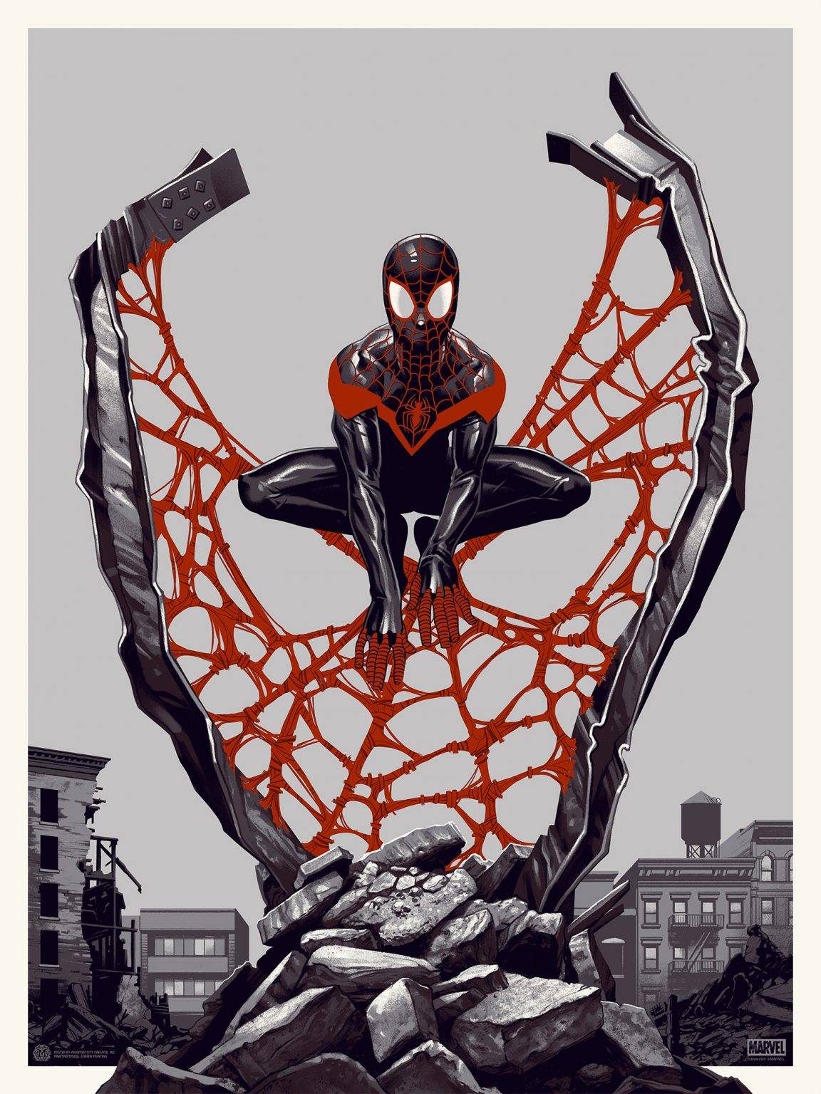 Spider-Man: Miles Morales Screenprinted Poster – Poster - Canvas Print ...