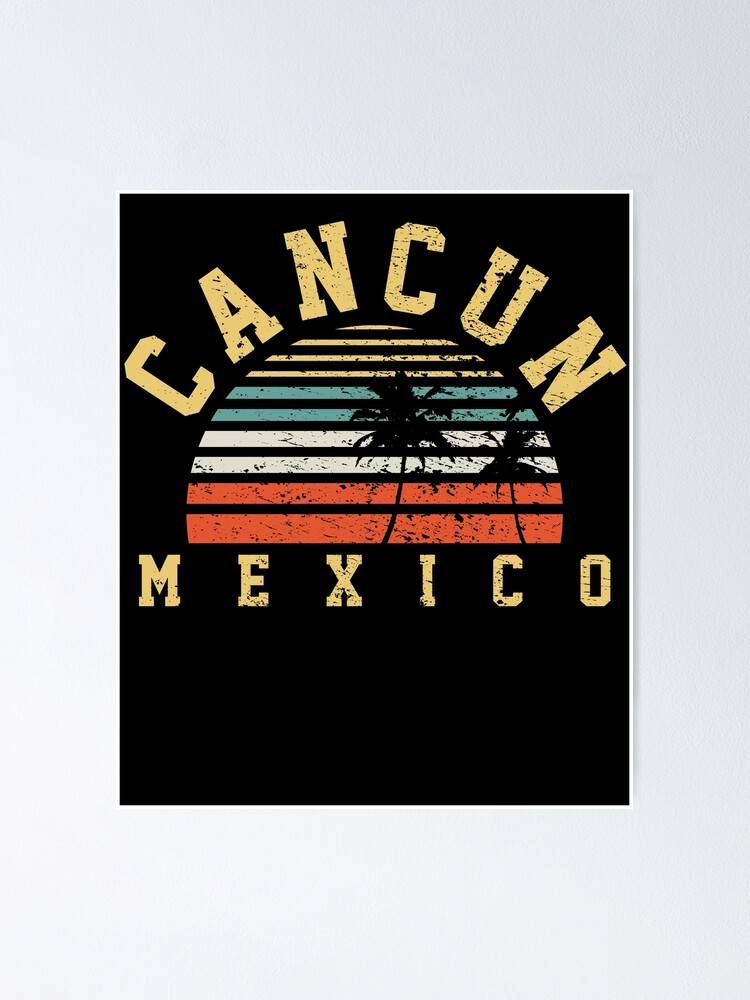 Cancun Mexico Mexican Traveler Summer – Poster - Canvas Print - Wooden ...