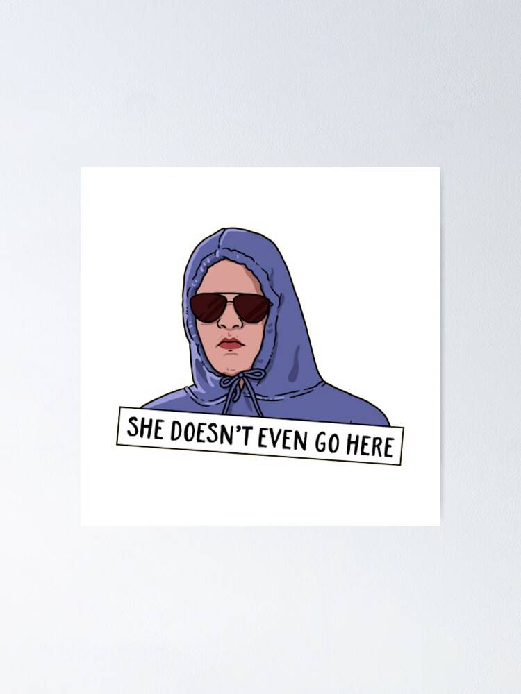 Mean Girls She Doesnt Even Go Here – Poster - Canvas Print - Wooden ...