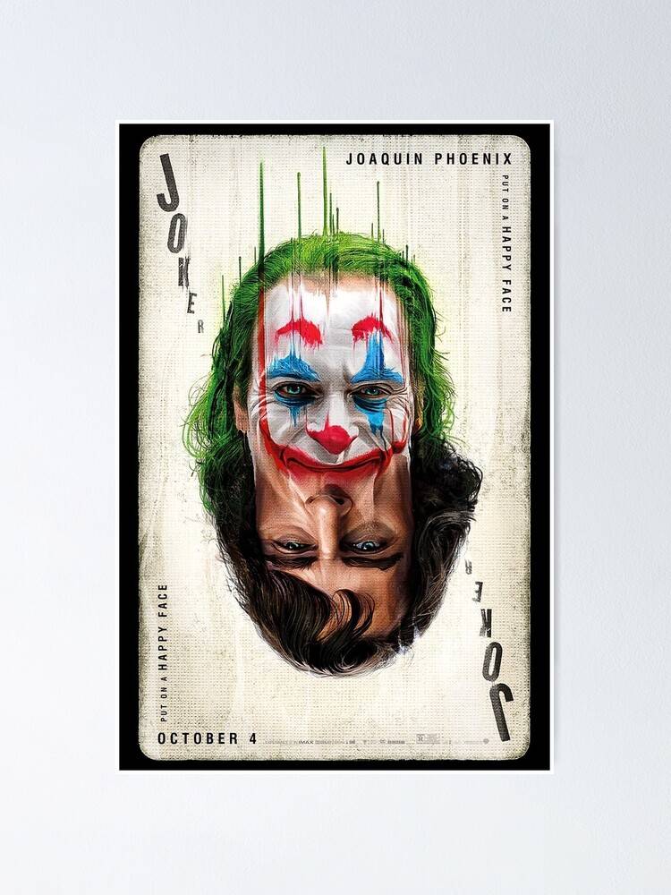 Joker 2019 Card Movies – Poster - Canvas Print - Wooden Hanging Scroll ...