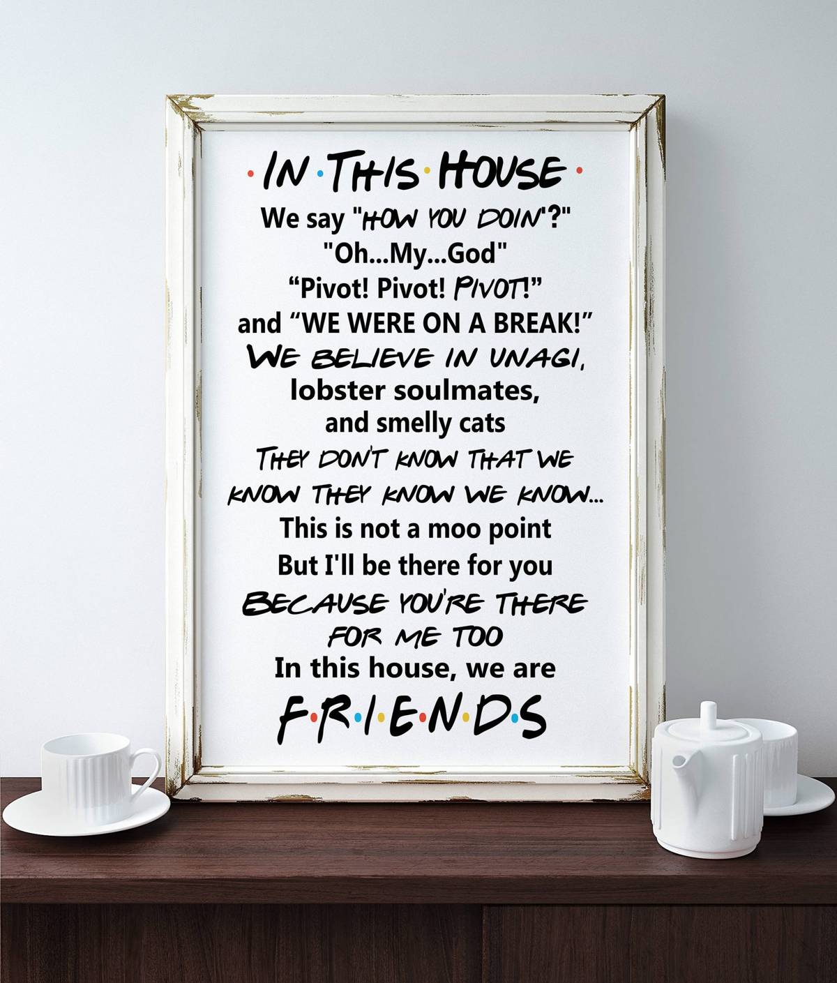Friends Quotes Tv Show In This House Funny Quotes Mothers Day Joey ...