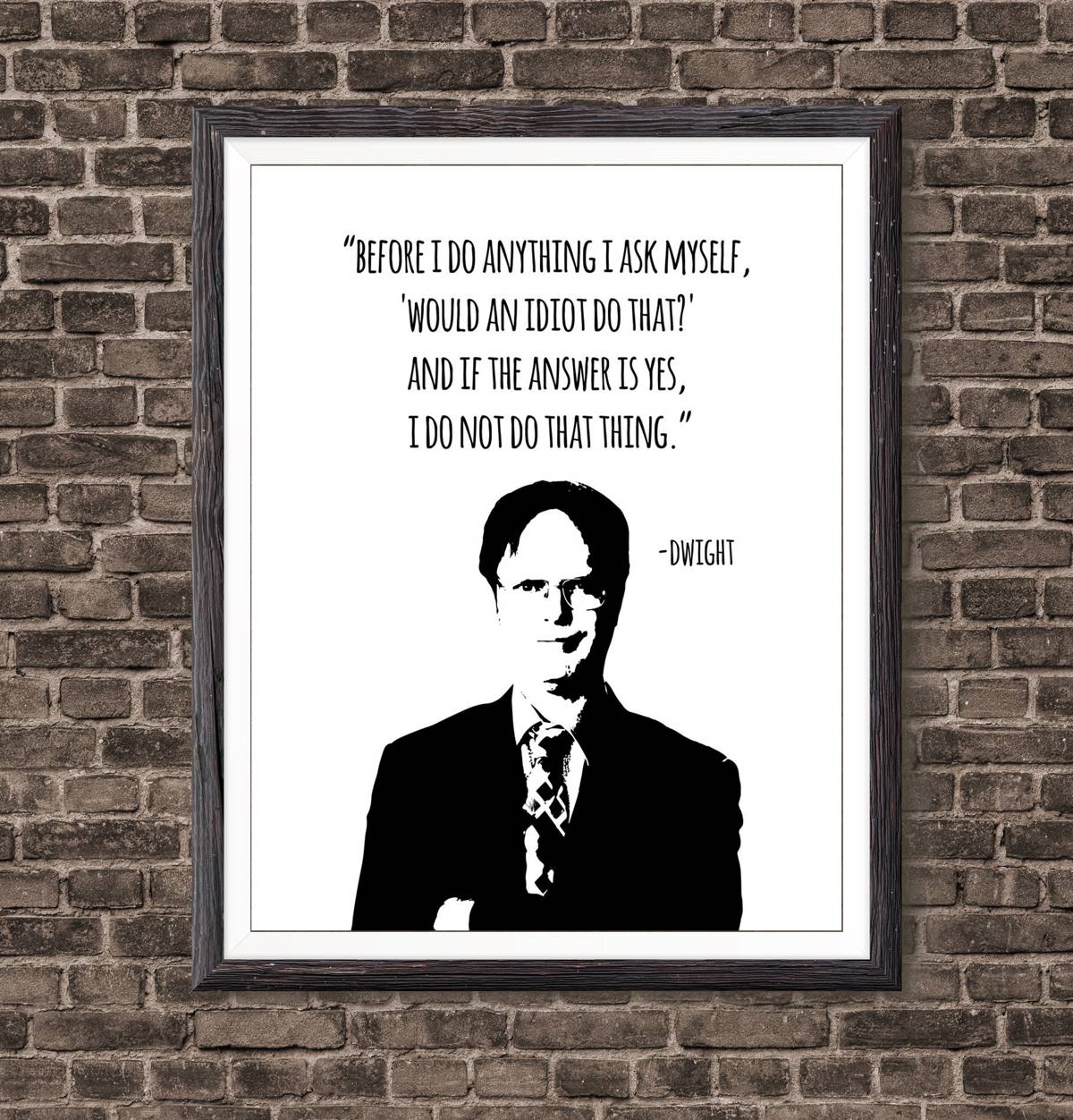 Dwight Schrute Quote Poster The Office Print Office Prints Office | My ...