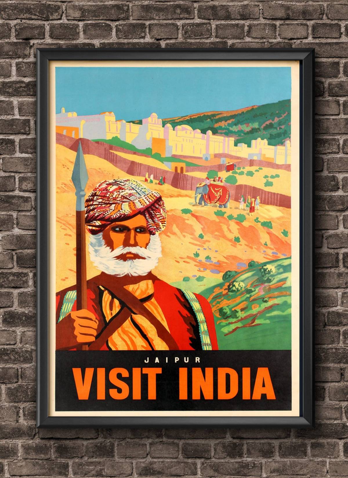 travel poster for india