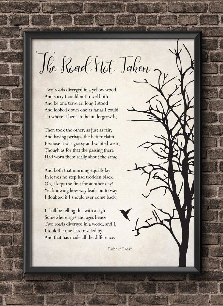 summary of the road not taken poem