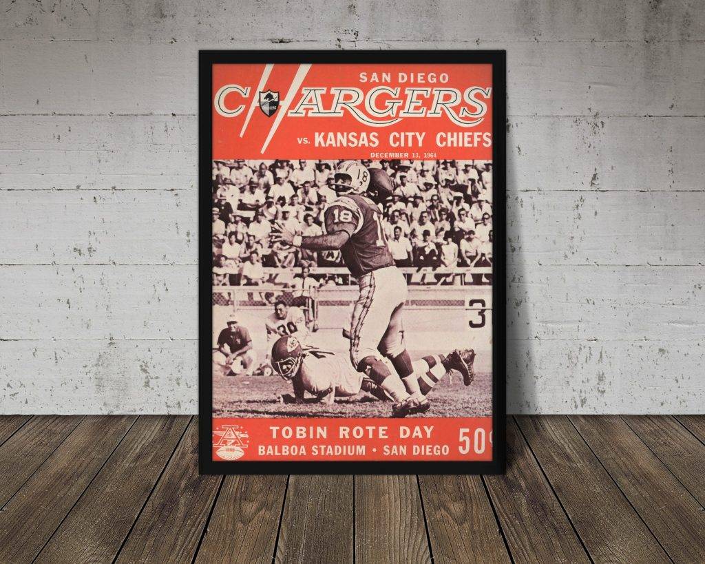 1964 San Diego Chargers (Los Angeles Chargers) Print