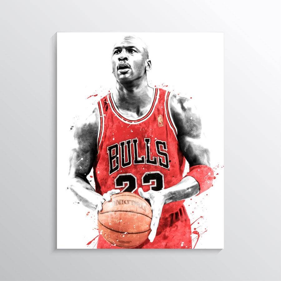 Michael Jordan Poster, Chicago Bulls Print, Nba Wall Art, Sports Prints ...