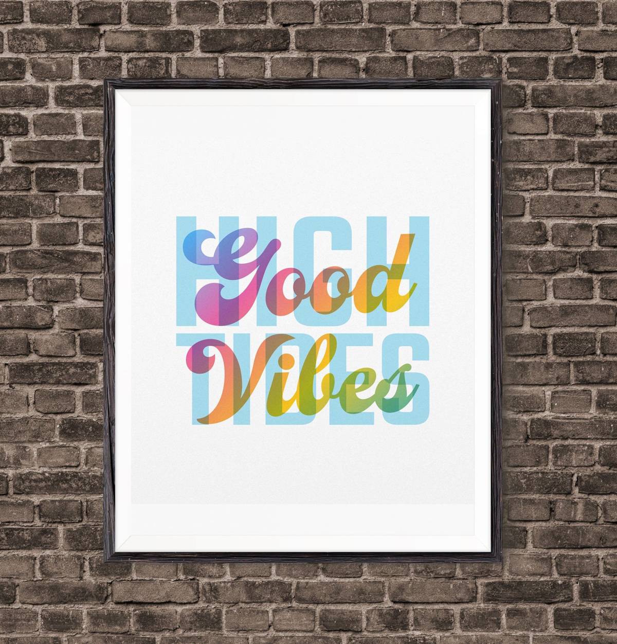 Good Vibes Only Wall Art, Good Vibes Only Quote,Inspirational Quotes