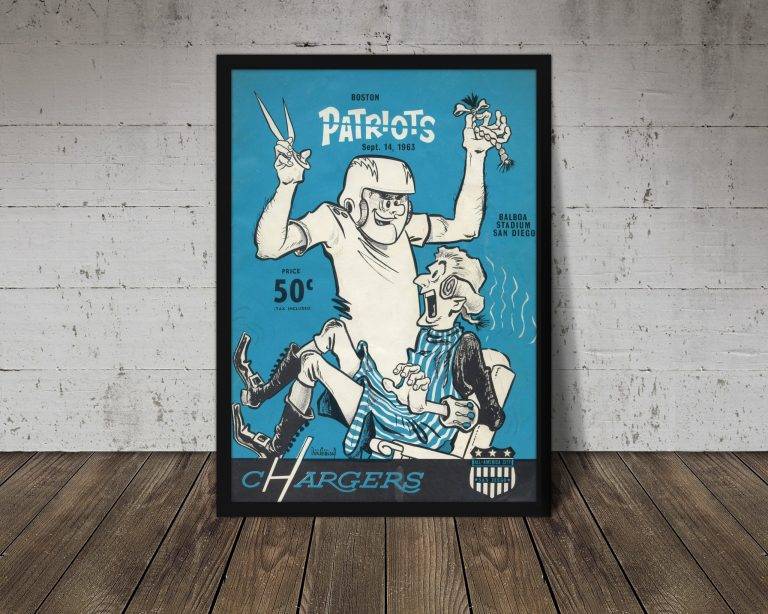 1963 San Diego Chargers (Los Angeles Chargers) Print