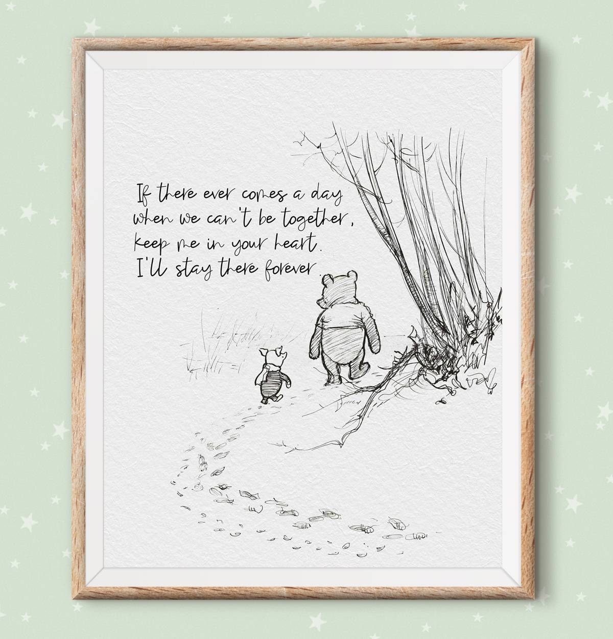 Winnie The Pooh Quotes, Pooh Bear Classic Vintage Style Poster – Poster
