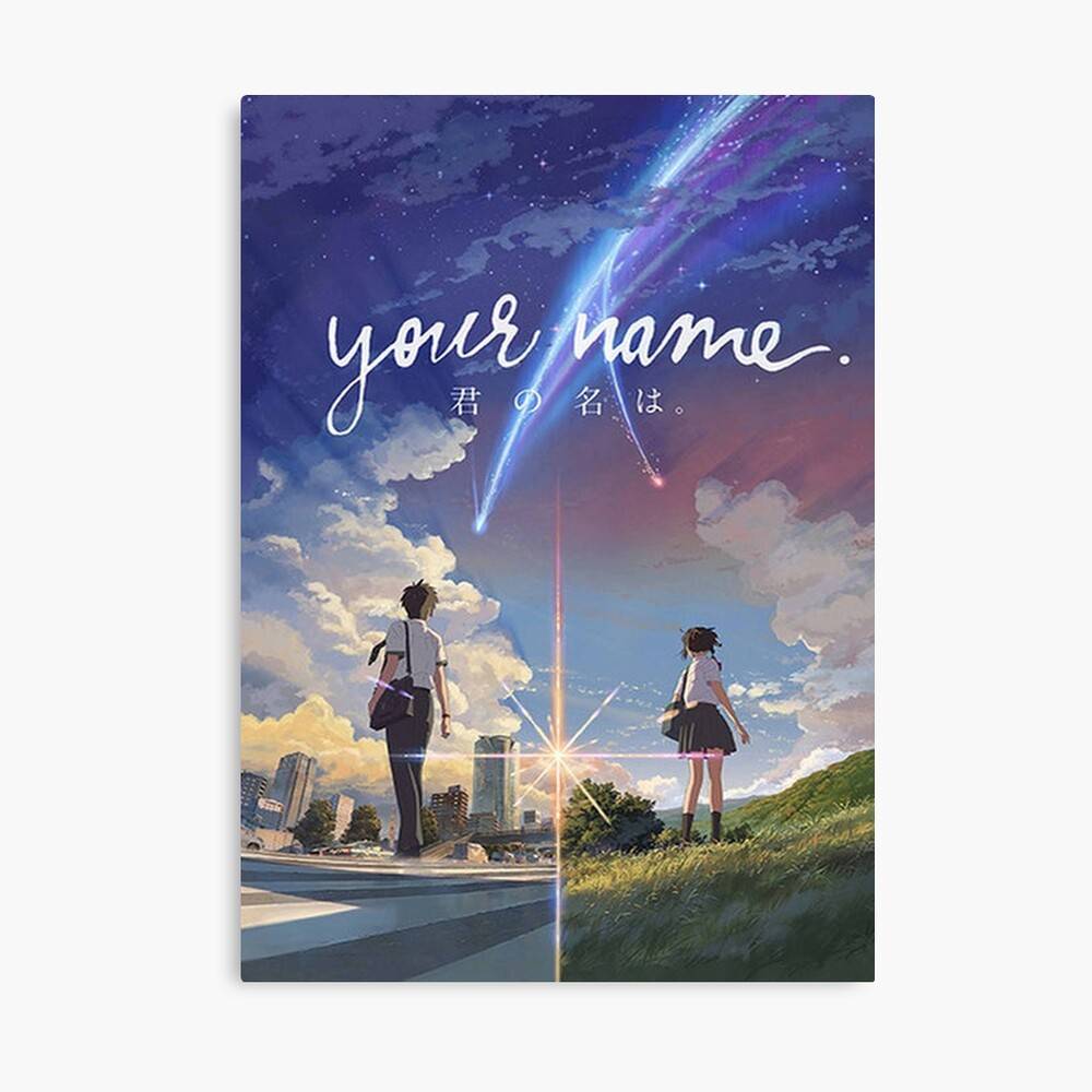 Your Name Anime <b>Kimi</b> <b>No</b> <b>Na</b> <b>Wa</b> Cute Trending – Poster - Canvas Print - Woode...