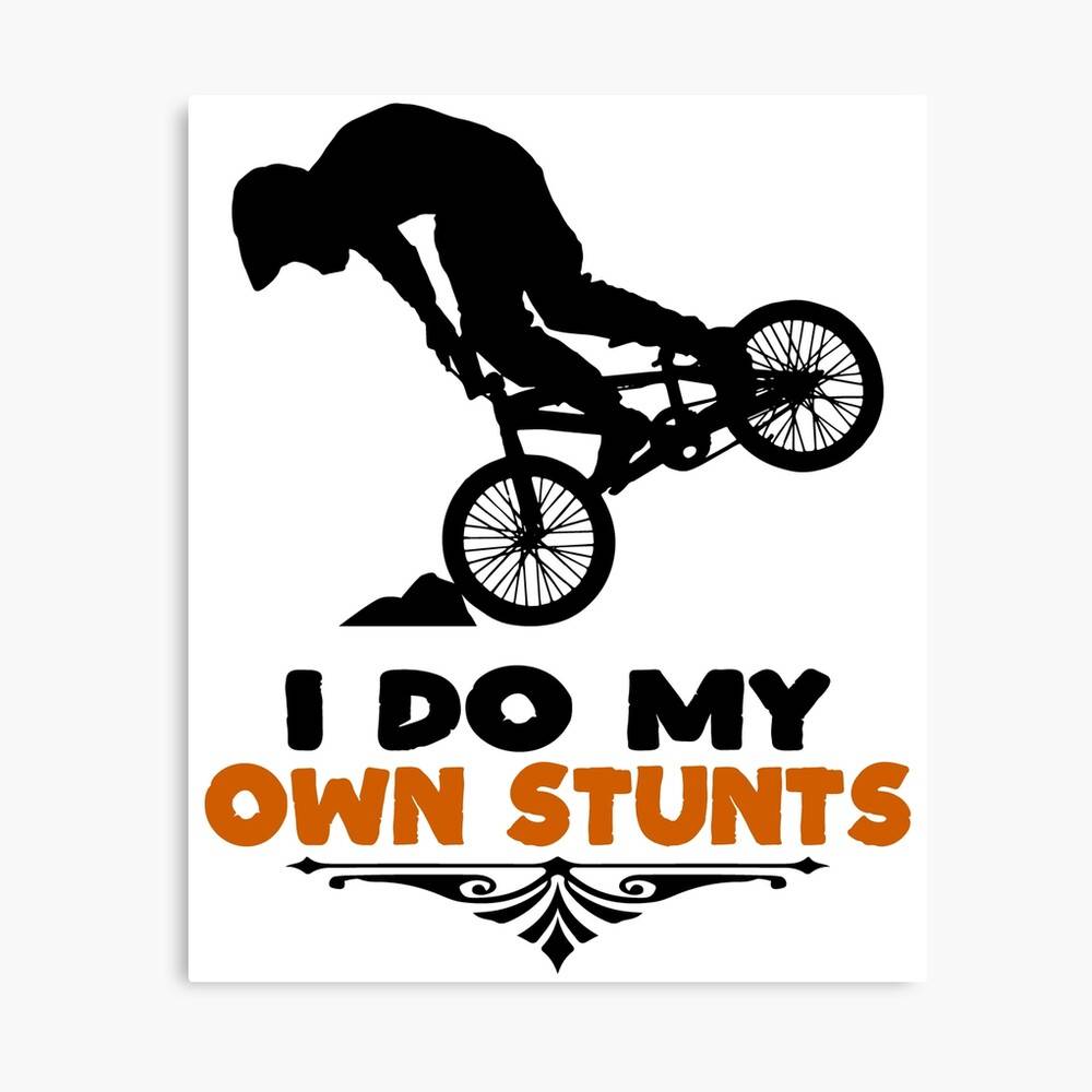 Bmx Stunt Bike Extreme Sports Fall Trick – Poster - Canvas Print ...