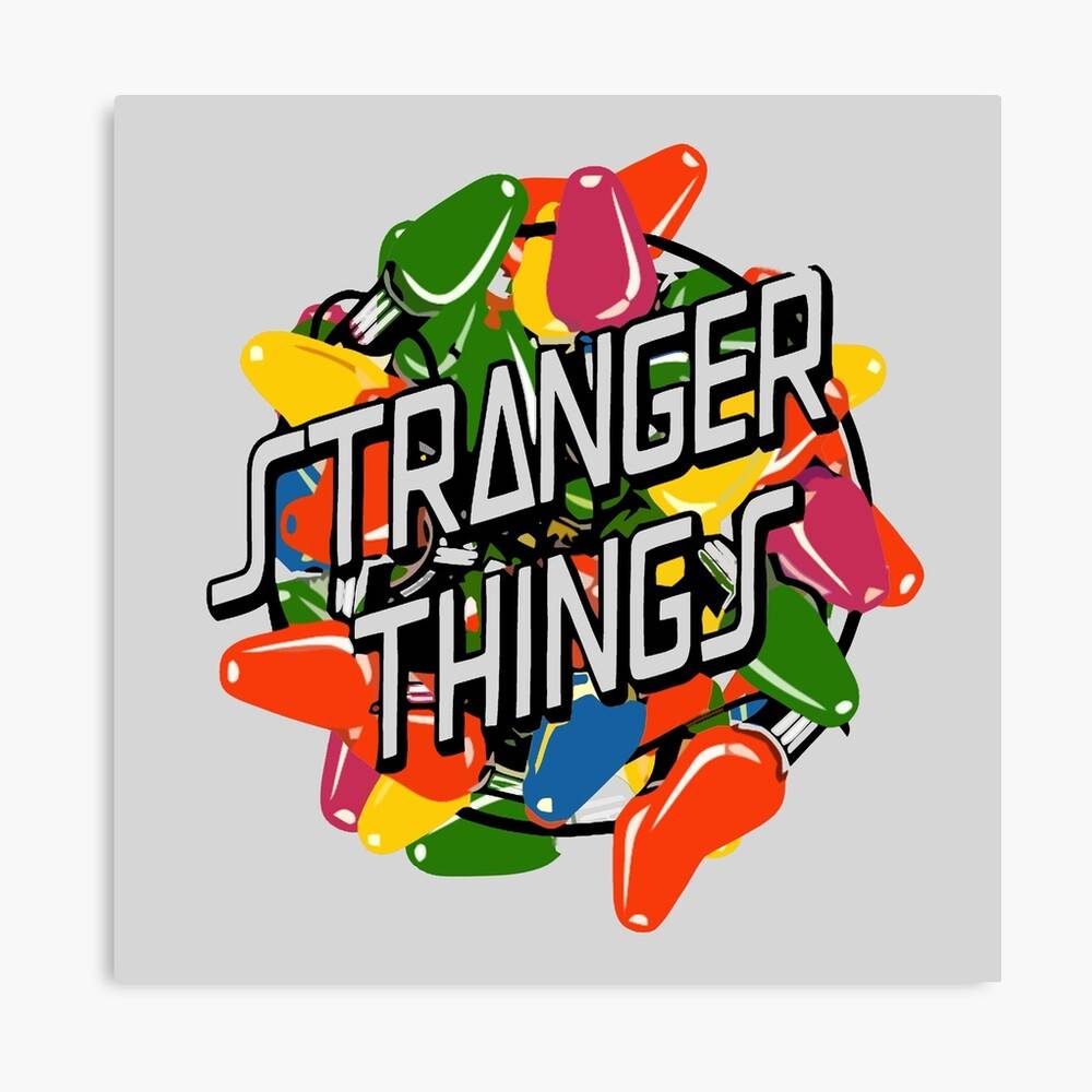 Untitled Stranger Things Christmas Lights – Poster - Canvas Print ...