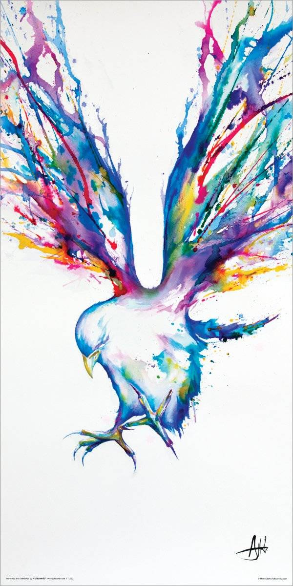 Marc Allante Achilles Bird Modern Contemporary Animal Art – Poster ...