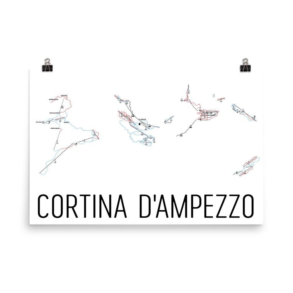 Cortina D Ampezzo Ski Map Art Cortina D Ampezzo Italy Cortina D   Il Fullxfull.1145989623 177a 