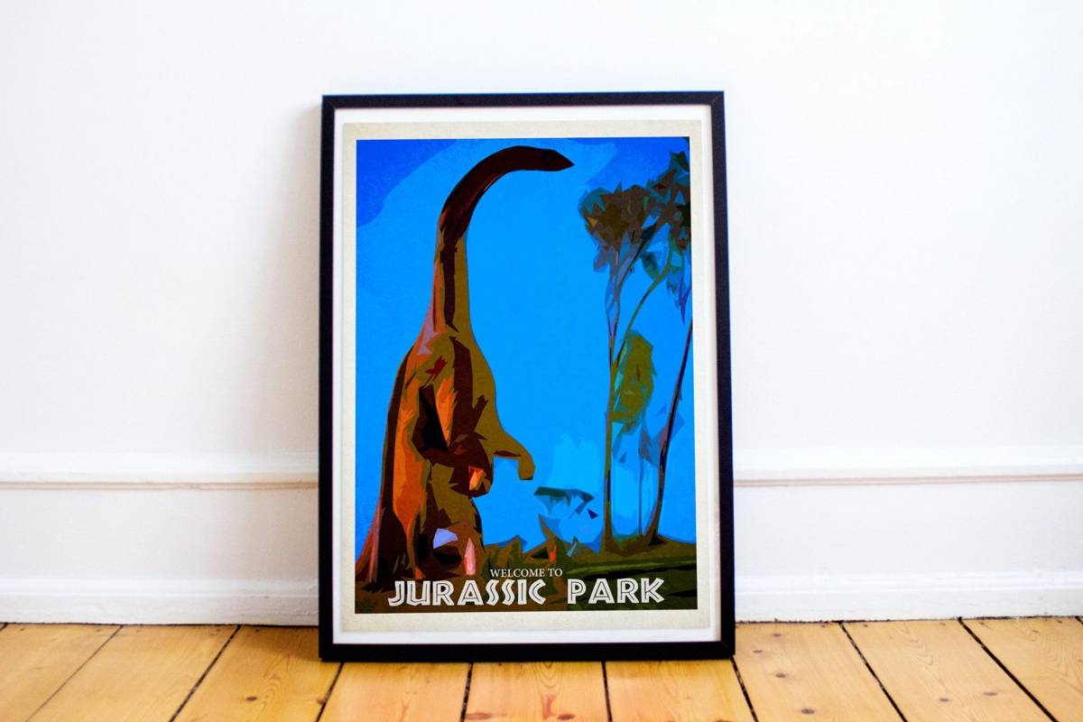 Jurassic Park - Brachiosaurus - Welcome To Jurassic Park – Poster ...
