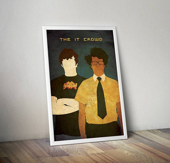 The It Crowd Movie Movie Tv Show Roy Moss England Computer Geek Nerd Poster Canvas Print 