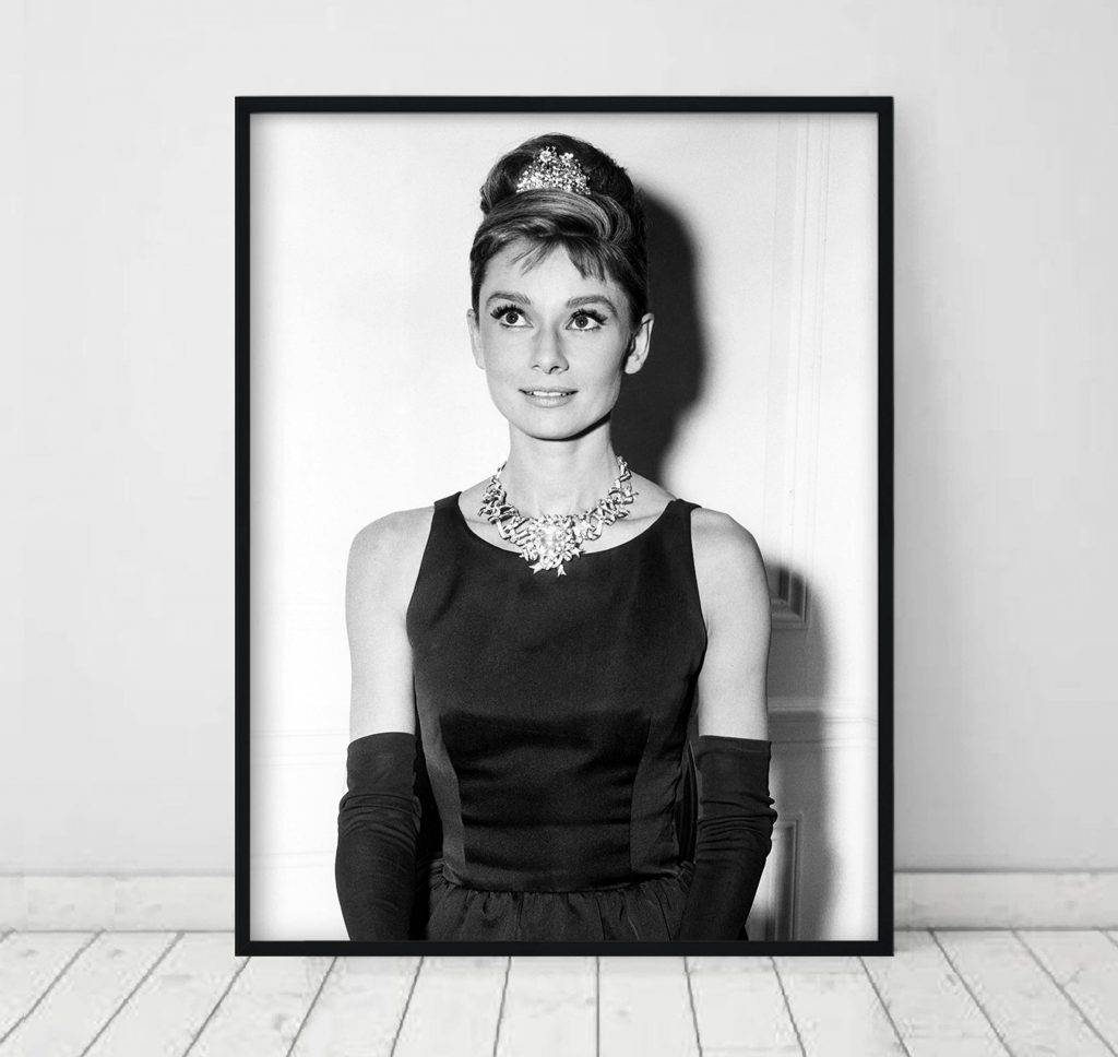 Audrey Hepburn Print Black And White Photography Audrey Hepburn ...