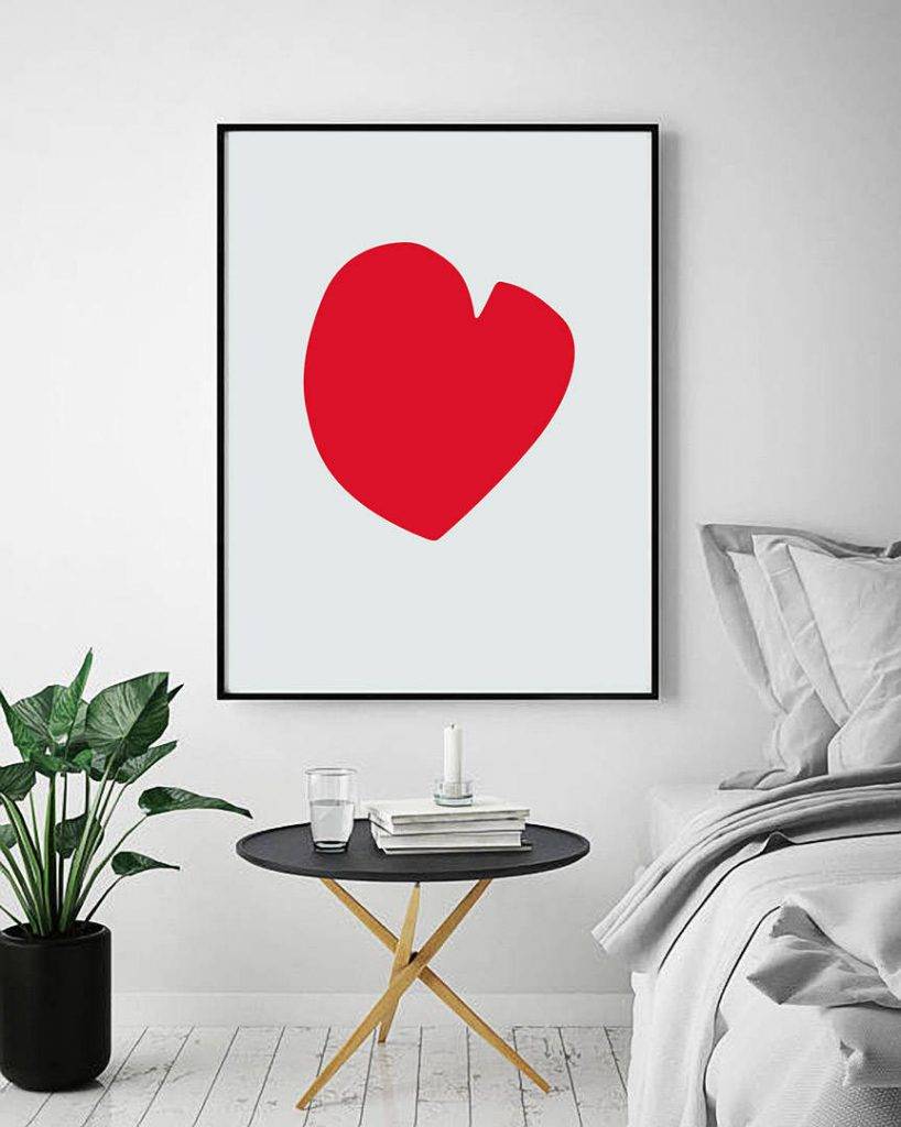 Matisse Print Printable Art Scinavian Matisse Heart Wall Art Red Heart ...