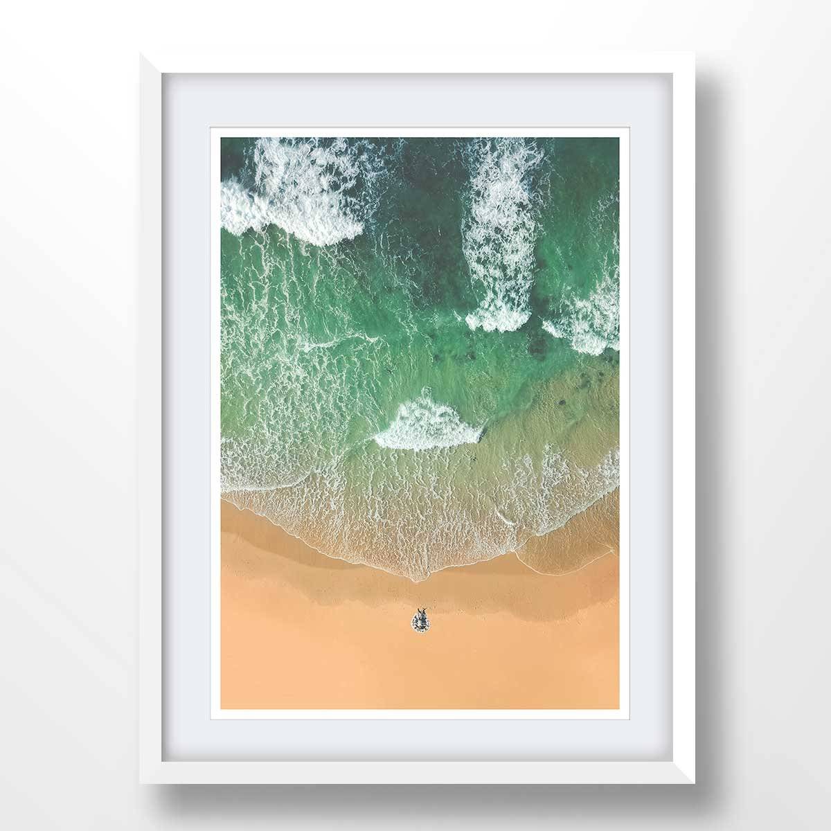 Ocean Print, Vawes Print, Aerial Beach, Beach Print