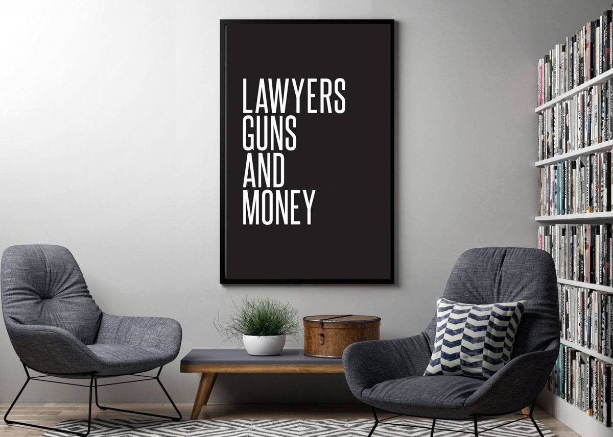 Warren Zevon, Lawyers Guns And Money - Lyrics – Poster - Canvas Print ...