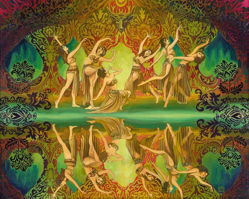 The Sidhe Of The Sacred Grove Pagan Irish Mythology Bohemian Goddess Art – ...