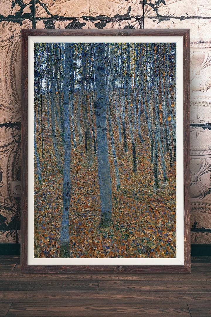 Gustav Klimt - Beech Grove I - Forest Art Painting, Woods, Tree ...