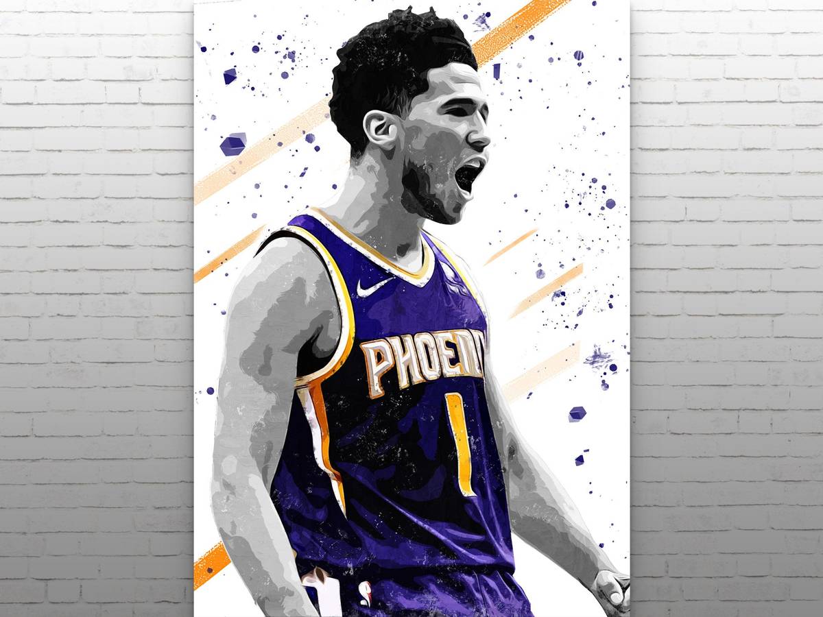 Devin Booker Phoenix Suns - Sports Art Print, Basketball ...