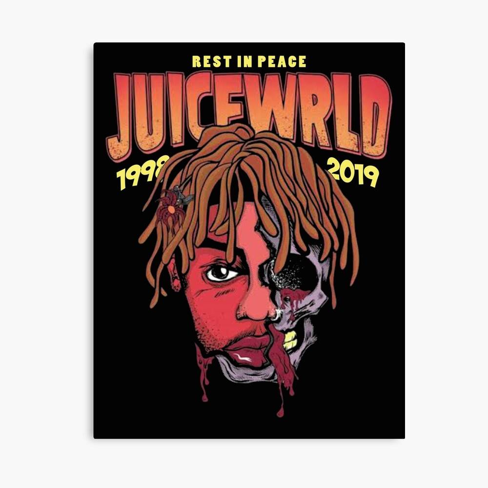 Juice Wrld Rip Juice Wrld Poster Canvas Print Wooden Hanging