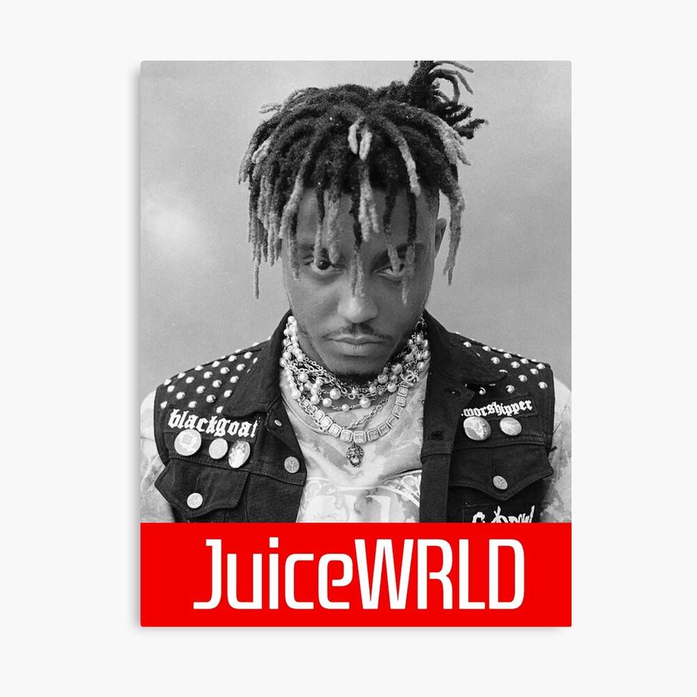 Juice Wrld Red Merch Juice Wrld 999 – Poster Canvas Print Wooden