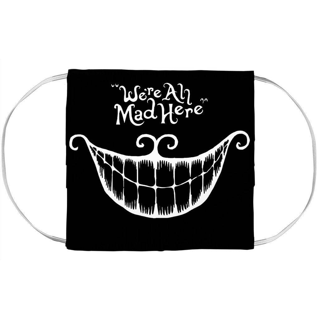 Cheshire Cat Gifts Were All Mad Here Adult Face Mask Fashion With ...