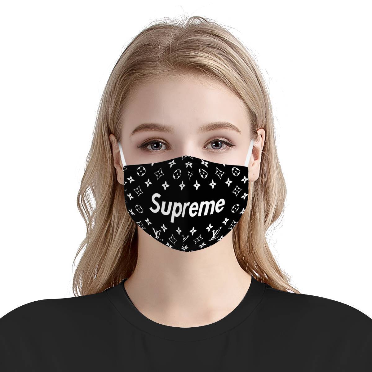 Supreme Black Face Mask + Filters Pm2.5 Face Mask - Decor Your Home